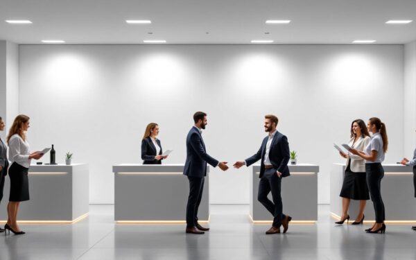 Les banques d’accueil pour un salon professionnel : clés pour un premier contact réussi