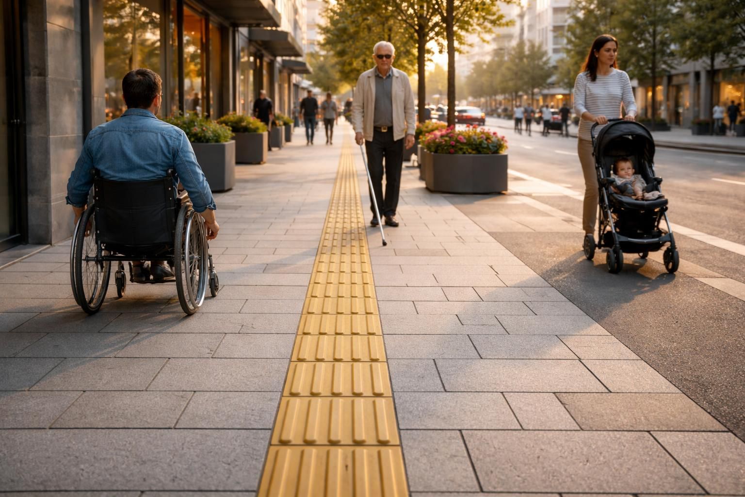 Bande de guidage PMR : norme, un pilier de l&rsquo;accessibilité moderne