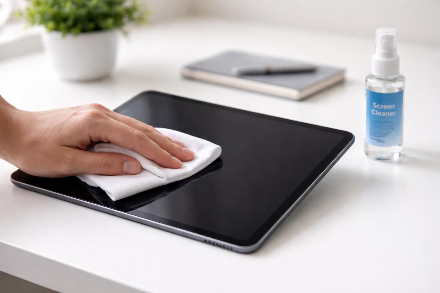Nettoyer tablette : éviter l’eau et les erreurs courantes