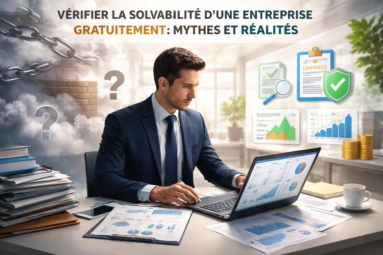 Vérifier la solvabilité d&rsquo;une entreprise gratuitement : Mythes et réalités
