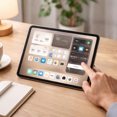 Configurer un iPad pour simplicité : écran, son, notifications et widgets