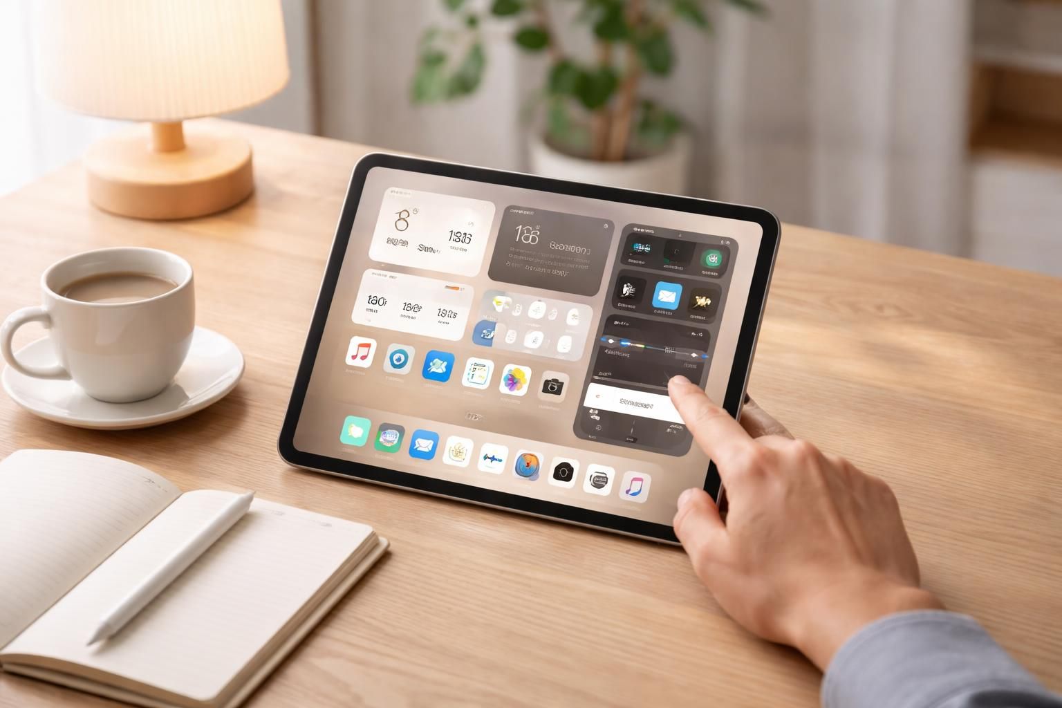 Configurer un iPad pour simplicité : écran, son, notifications et widgets