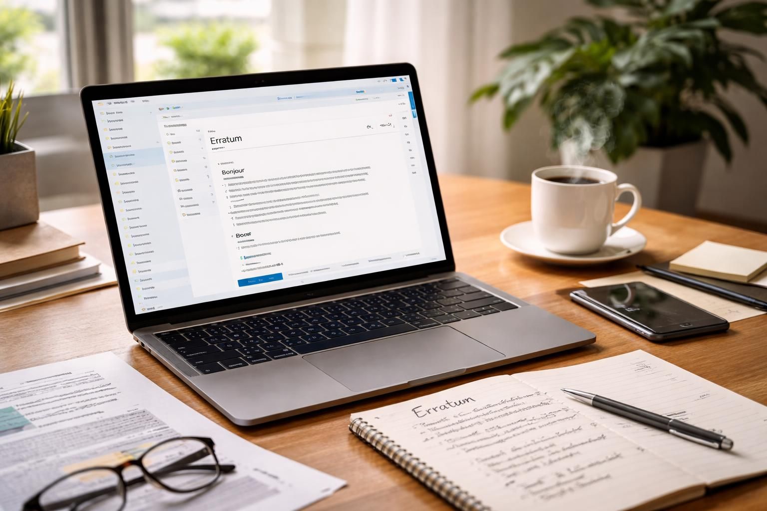 Guide détaillé pour rédiger un erratum par mail efficacement