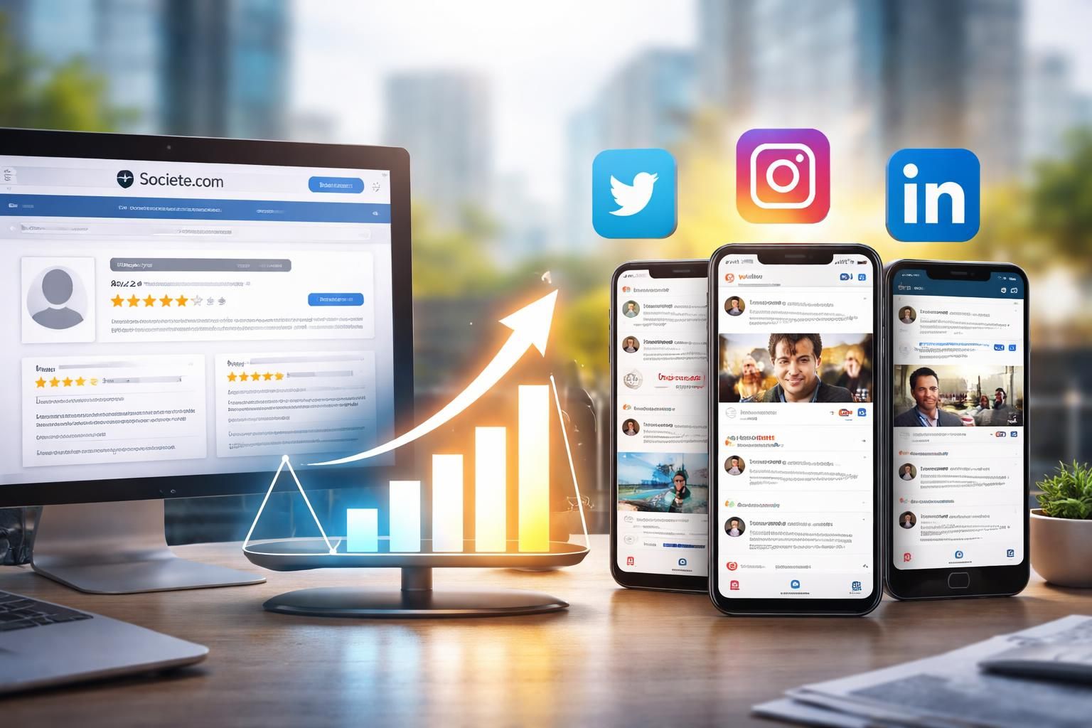 Les avis sur societe.com face à la montée des réseaux sociaux : comparaison et impact
