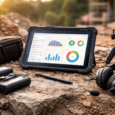 Tablette Samsung “terrain” : audits et photos avec accessoires vraiment utiles