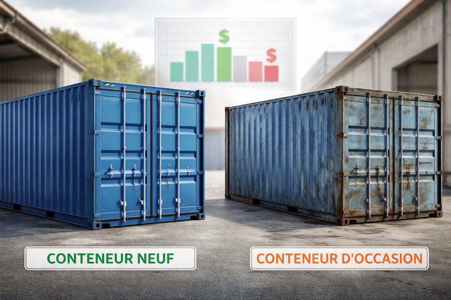Comparatif des coûts : conteneurs ou containers neufs vs d&rsquo;occasion