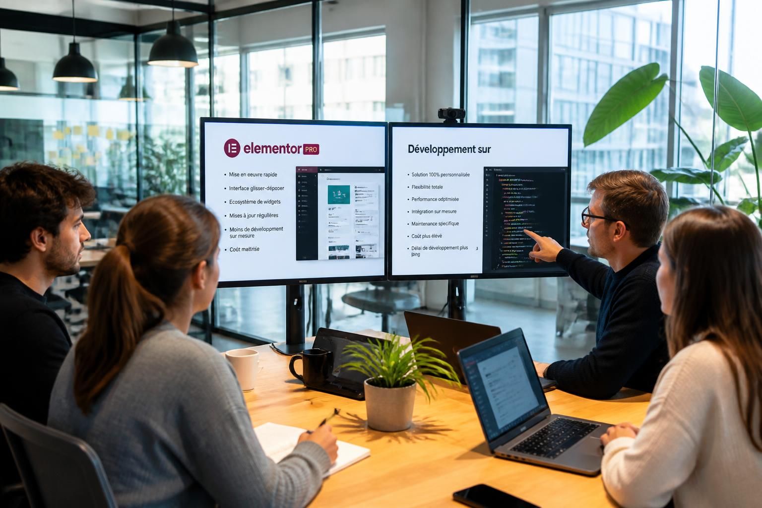 découvrez les avantages d'elementor pro et du développement sur mesure pour choisir la solution adaptée à vos besoins web.